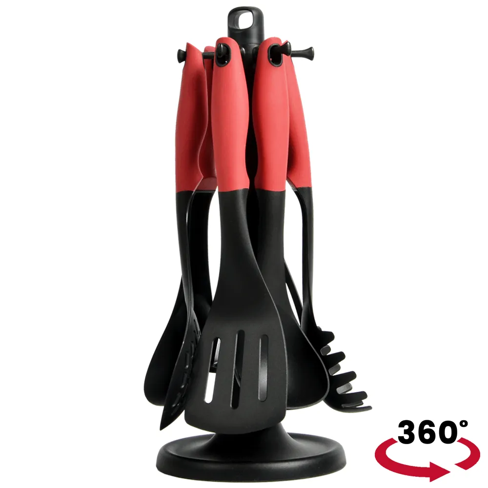 À la Cuisine - 7 Piece Kitchen Utensil Set with Stand