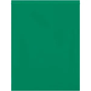 12 x 15" - 2 Mil Green Reclosable Poly Bags