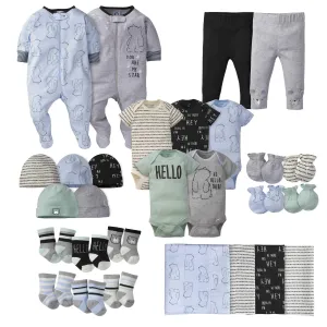 28-piece Baby Boys' Bear Bundle Set