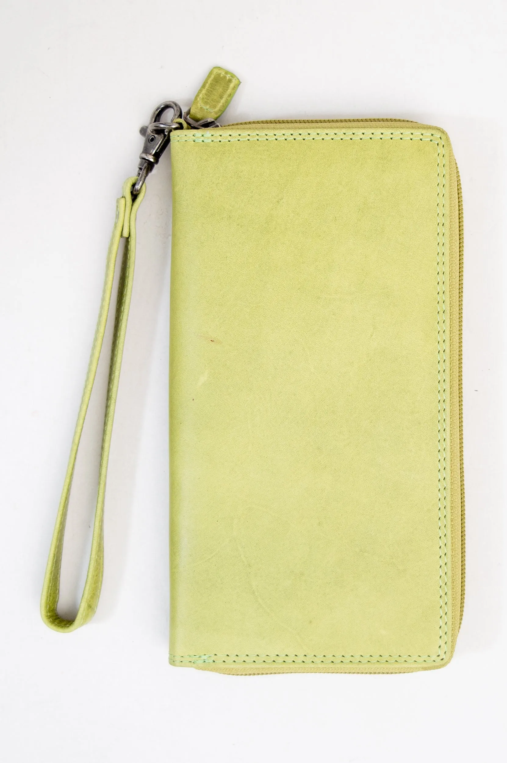 Adrian Klis 195 Wallet, Light Green, Buffalo Leather