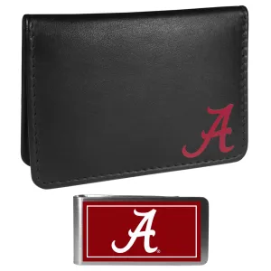 Alabama Crimson Tide Weekend Bi-fold Wallet & Color Money Clip