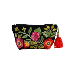 ALLURE POUCH With FLORAL EMBROIDERY (more colors)