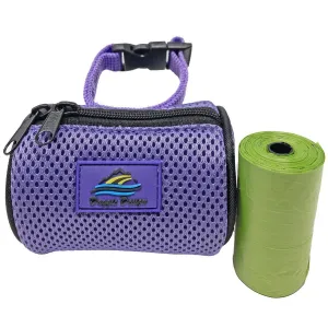 American River Dog Poop Bag Holder Paisley Purple