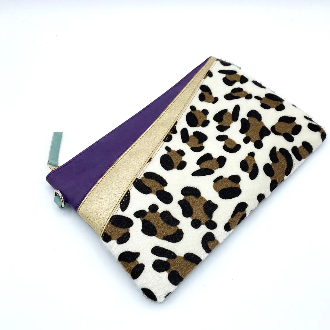 Animal Print Purple Leopard Print Clutch