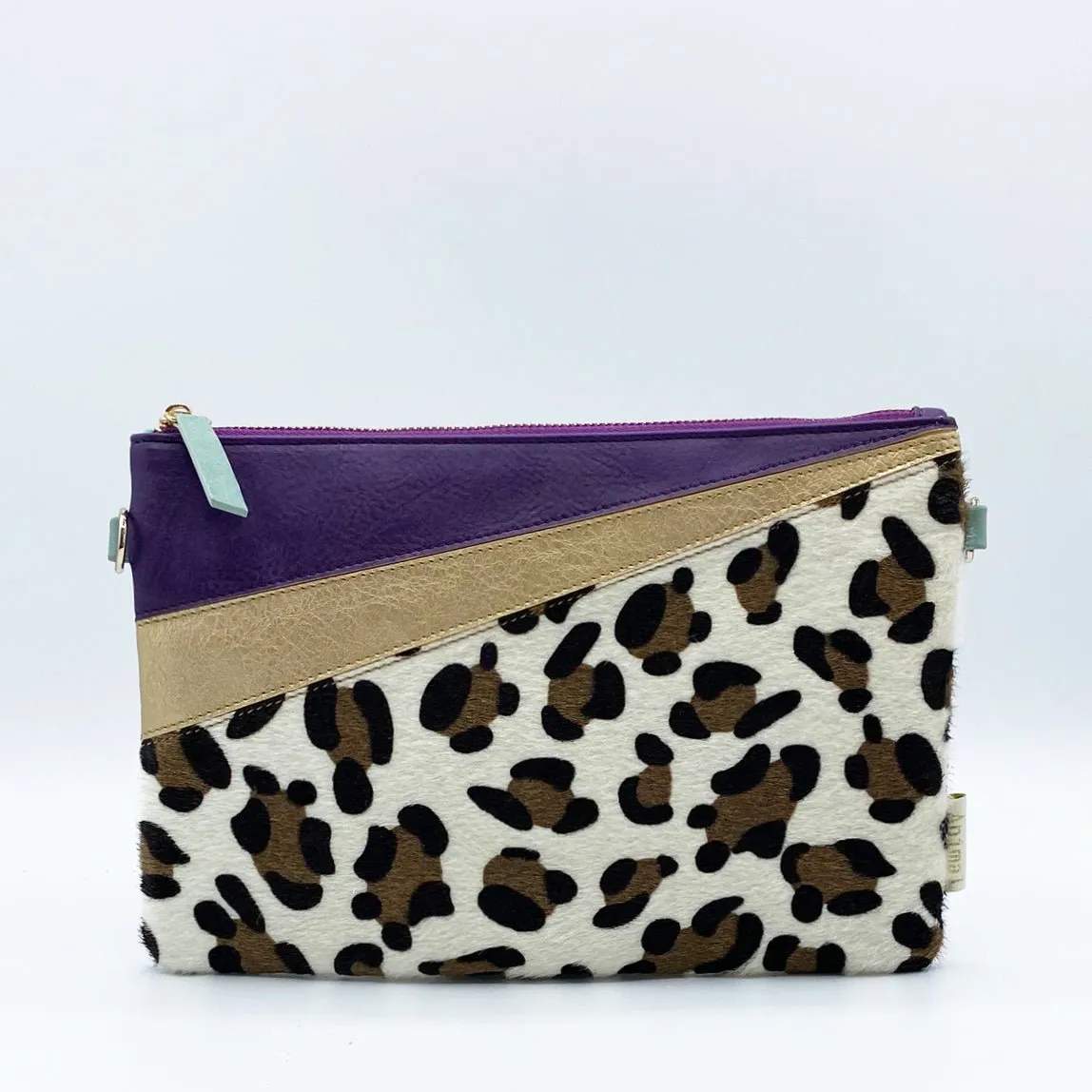 Animal Print Purple Leopard Print Clutch