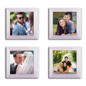 ArtzFolio Wall Photo Frame D310 | Wall Photo Frame Collage for Living Room | Picture Frames Home & Wall Decoration | White | Set of 4 Units | 6x6inch