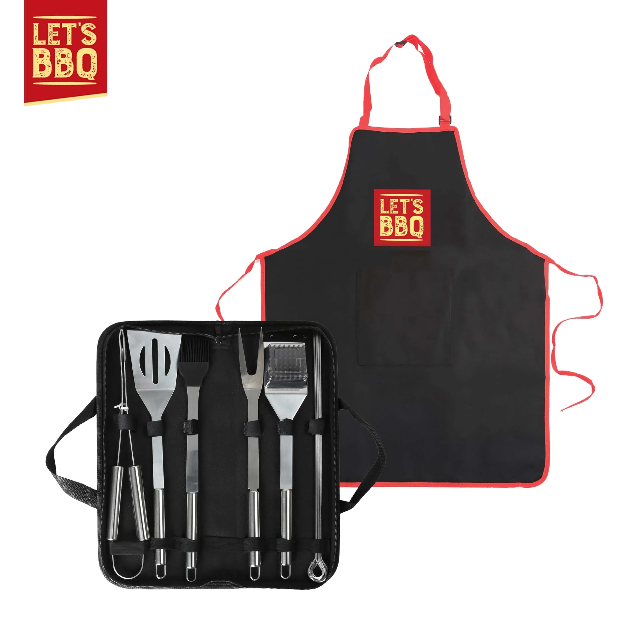 BBQ Tool Set 12 piece Stainless Steel Utensils Barbeque Outdoor Grilling 1526