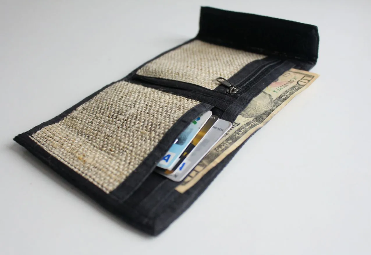 Bi Fold Hemp Wallets