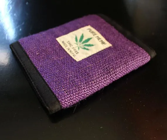 Bi Fold Hemp Wallets