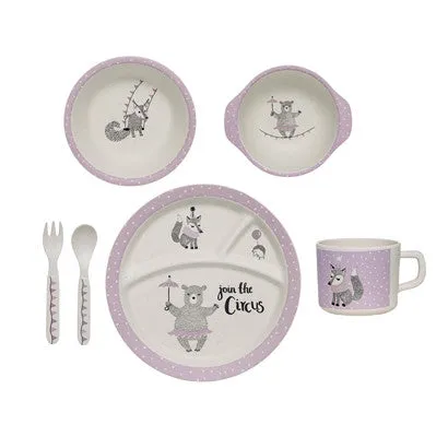 Bloomingville Circus Serving Set Rose Bamboo