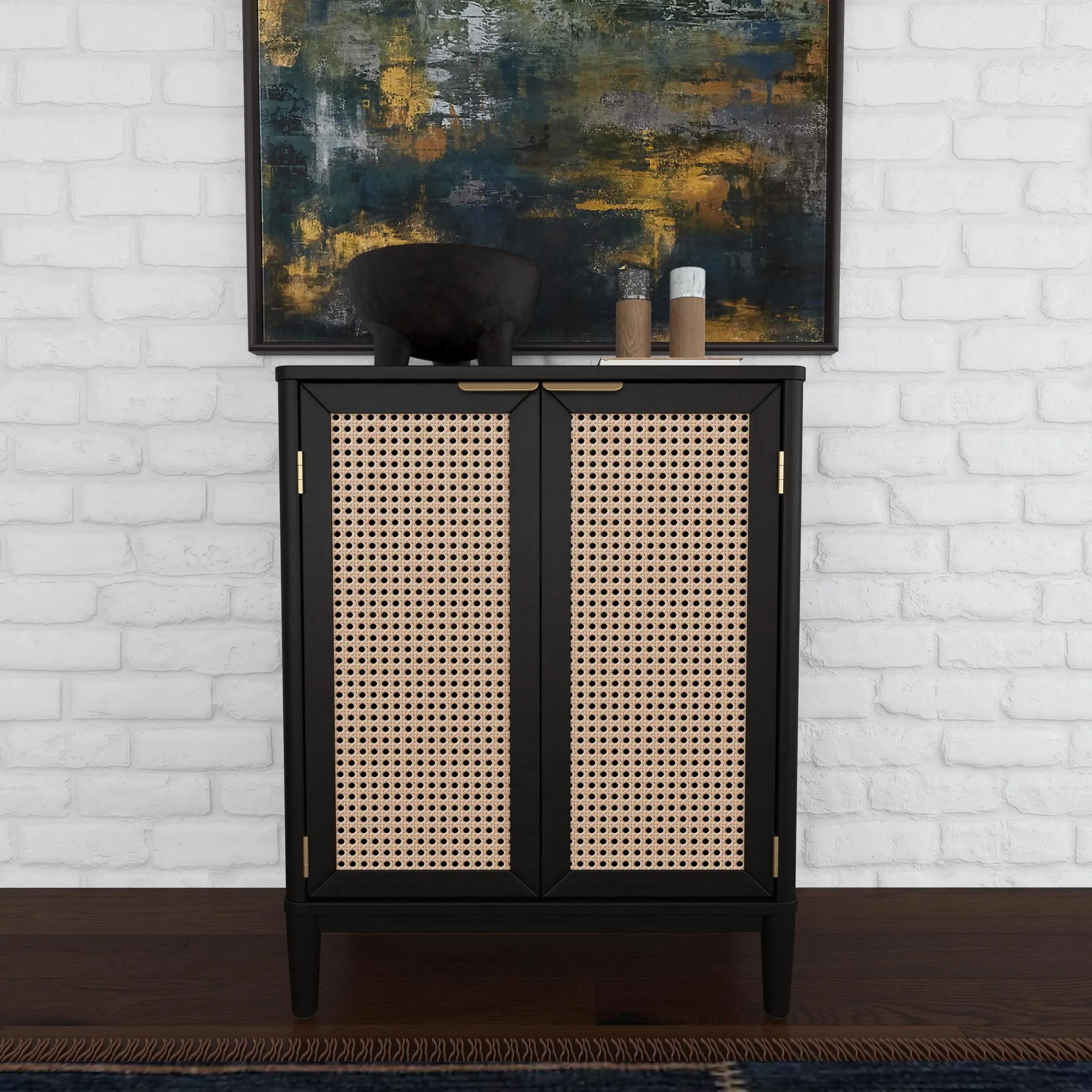 Brentwood Black Bar Cabinet