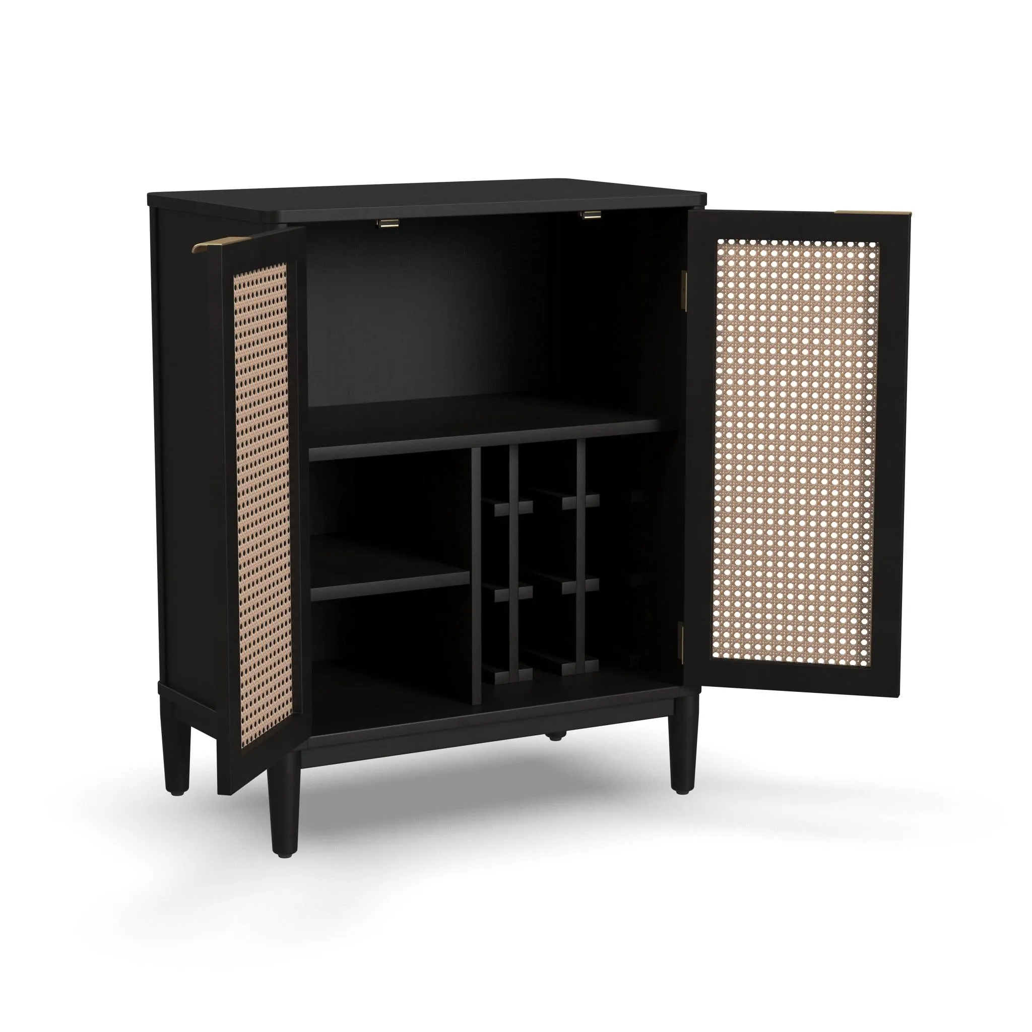 Brentwood Black Bar Cabinet