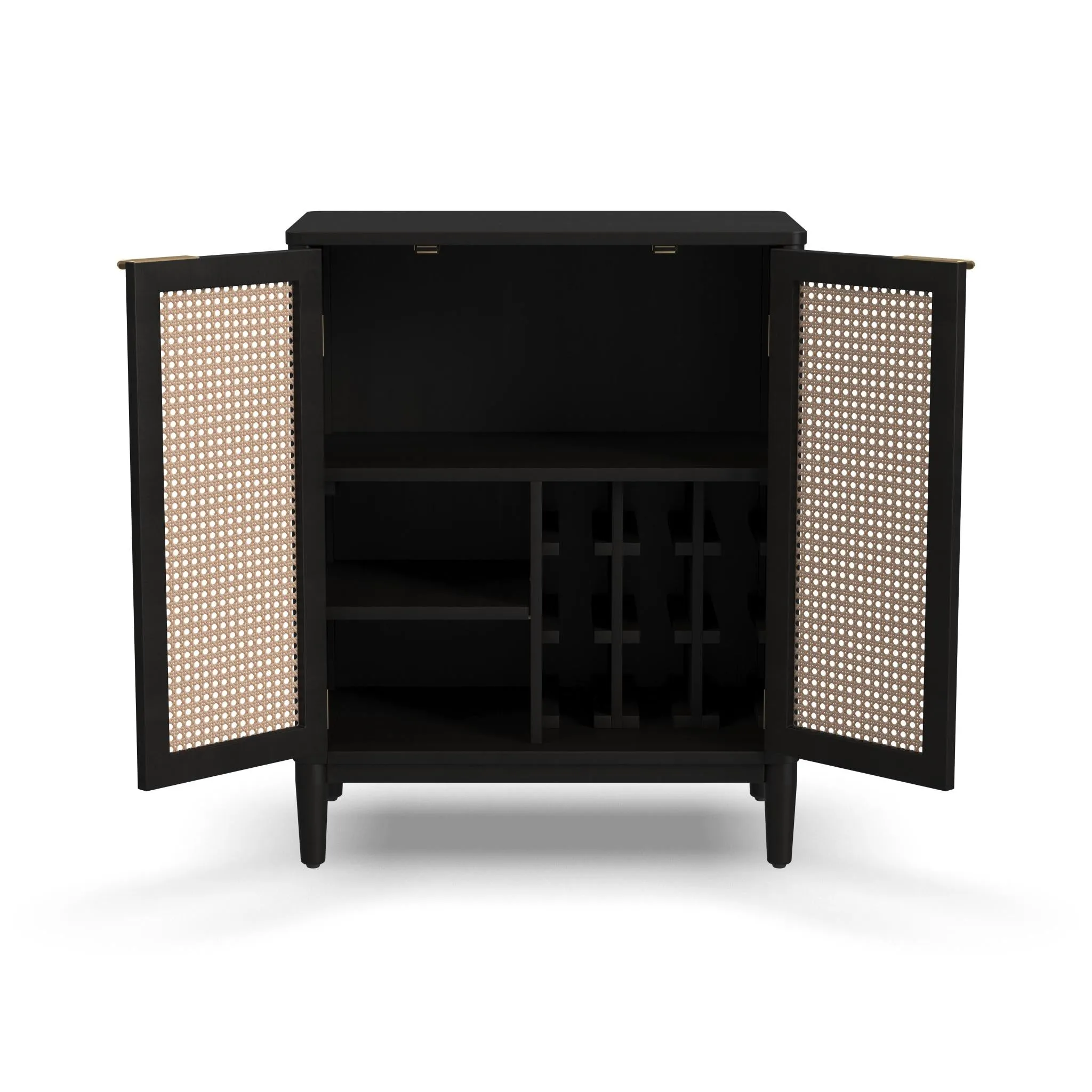 Brentwood Black Bar Cabinet