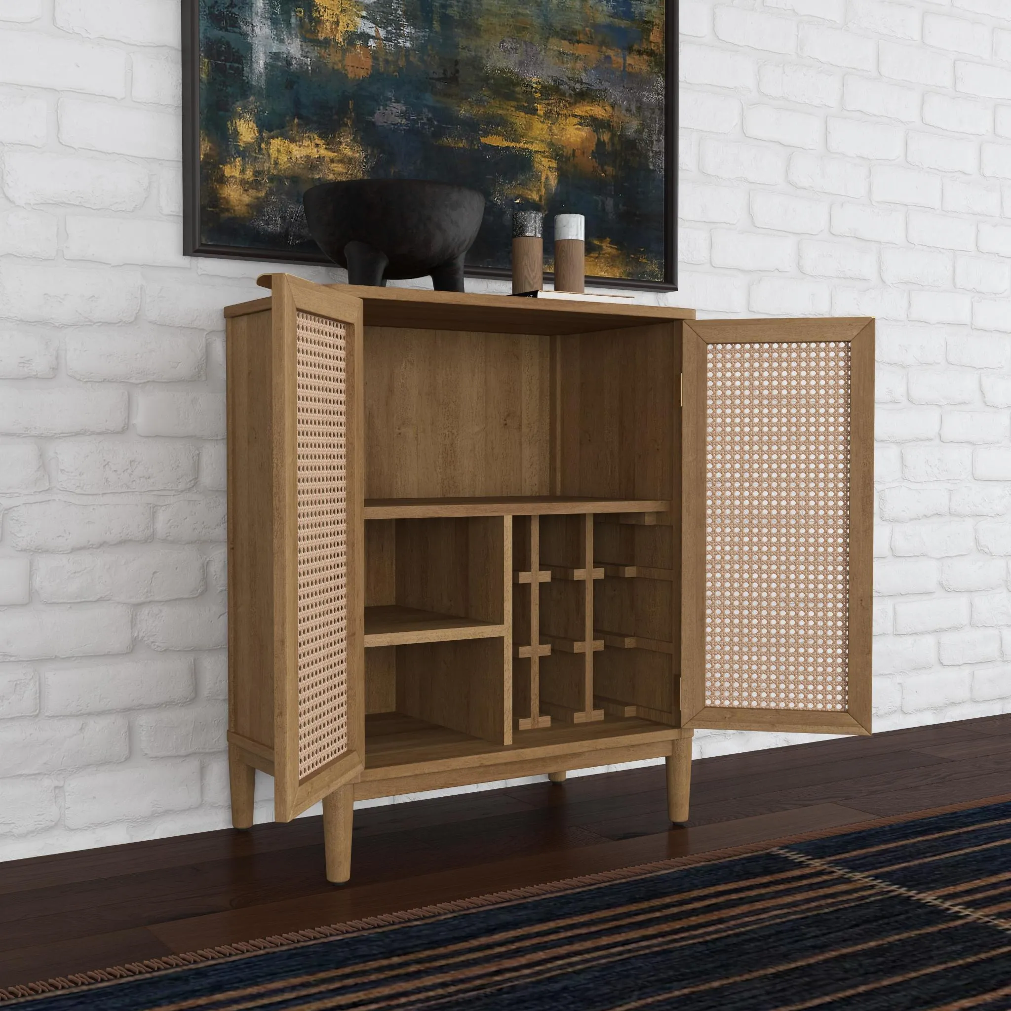 Brentwood Brown Bar Cabinet