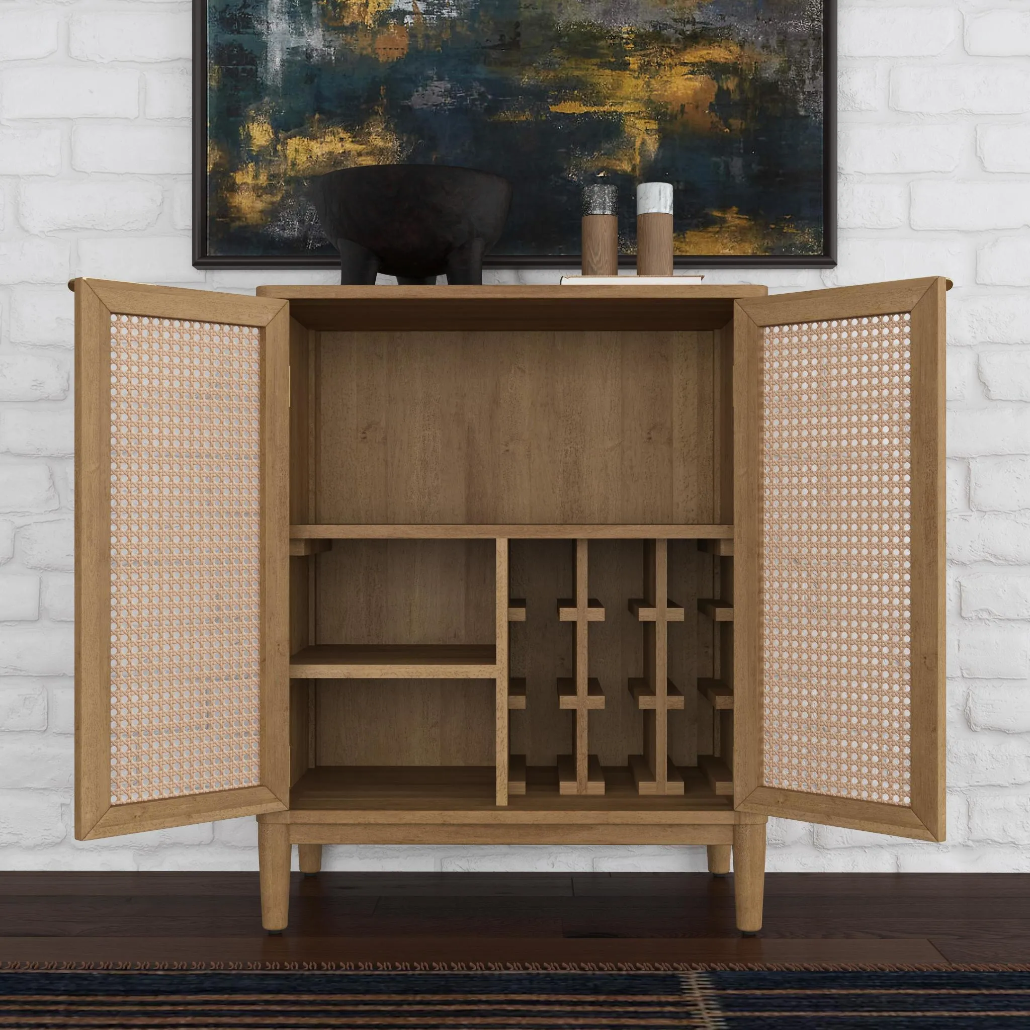 Brentwood Brown Bar Cabinet