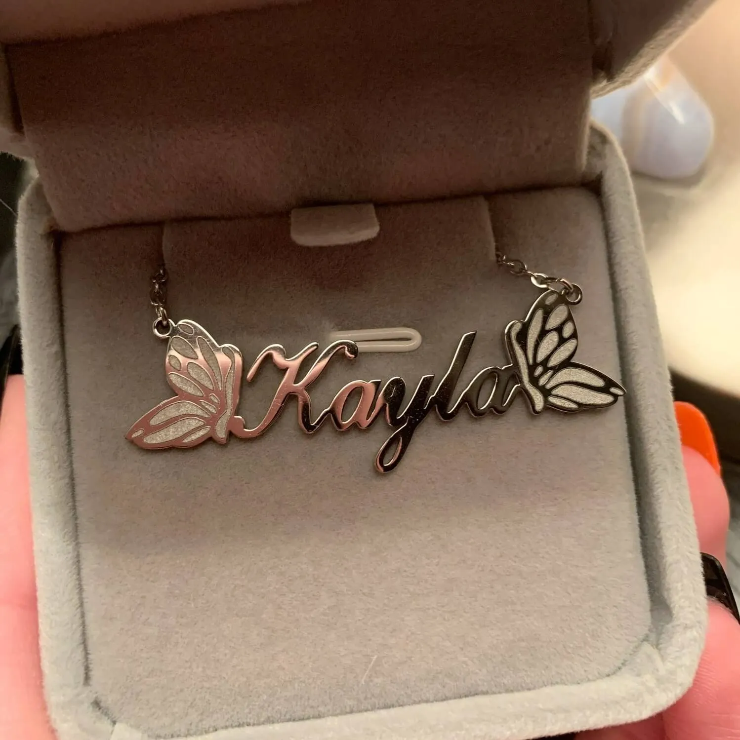 Butterflies Name Necklace