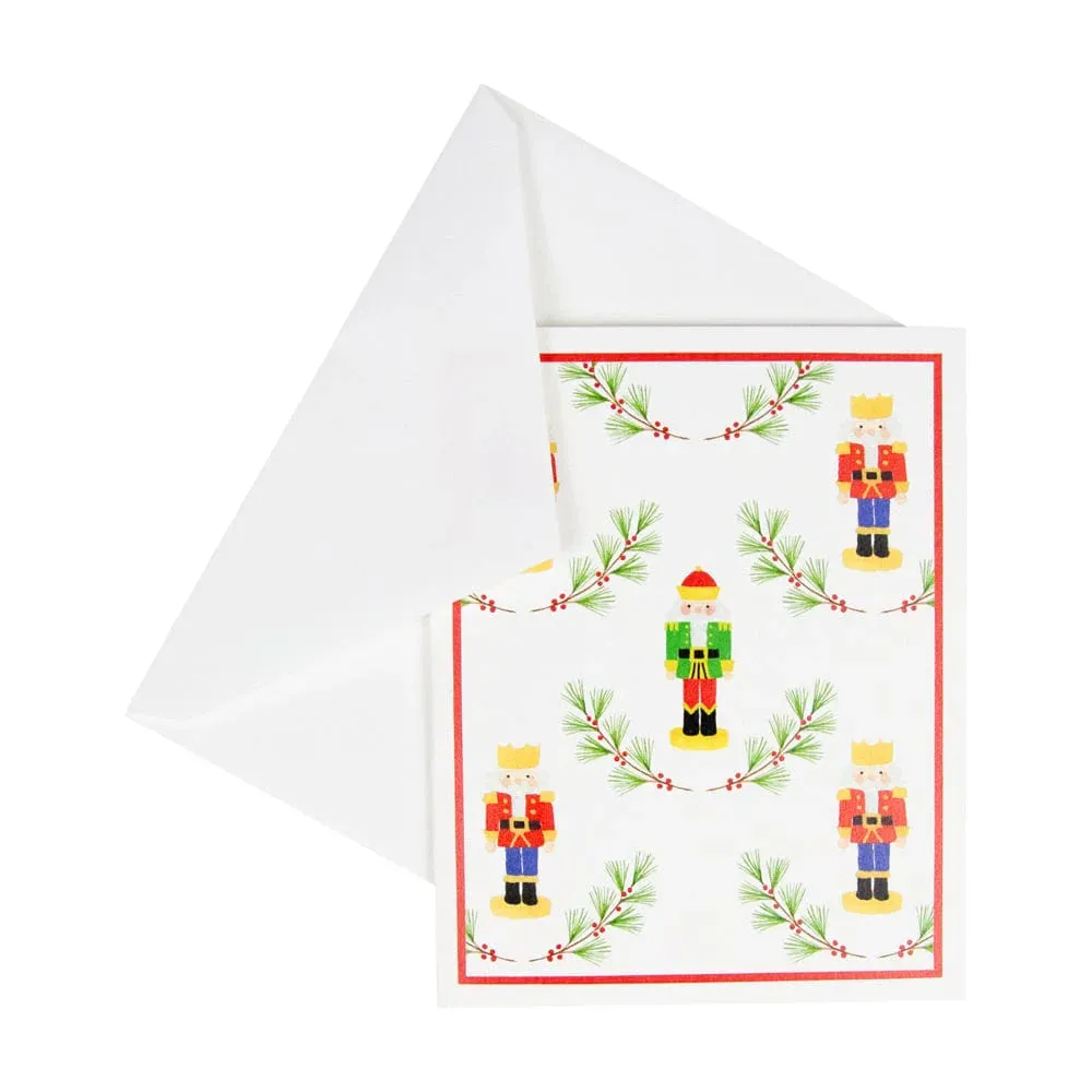 Caspari Little Nutcrackers Boxed Christmas Cards – 15 Cards/Envelopes