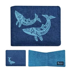 Crosshatch Wallet - Humpback Whale by Gordon White