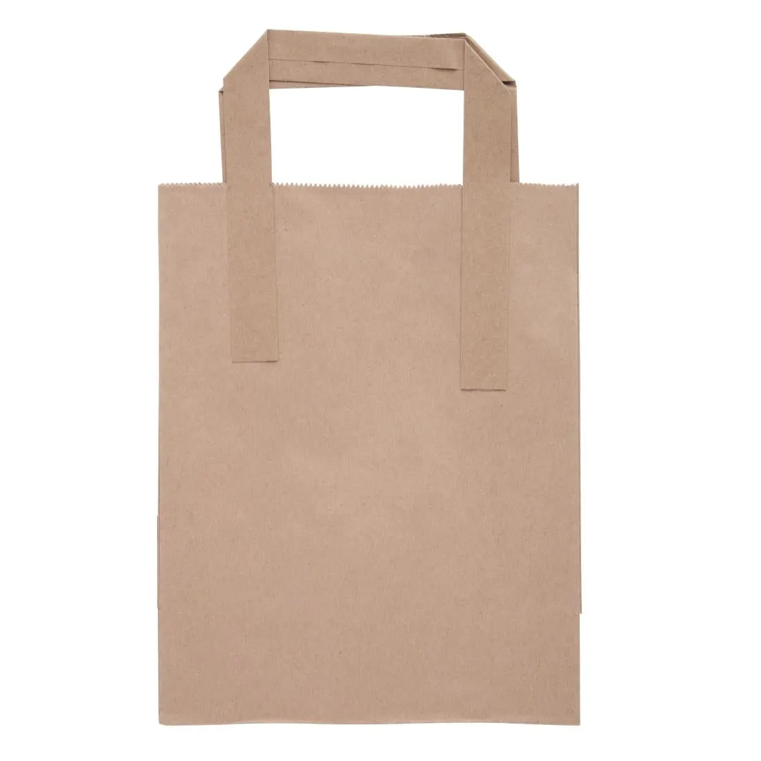 CS351 Fiesta Green Recycled Brown Paper Carrier Bags Small (Pack of 250)