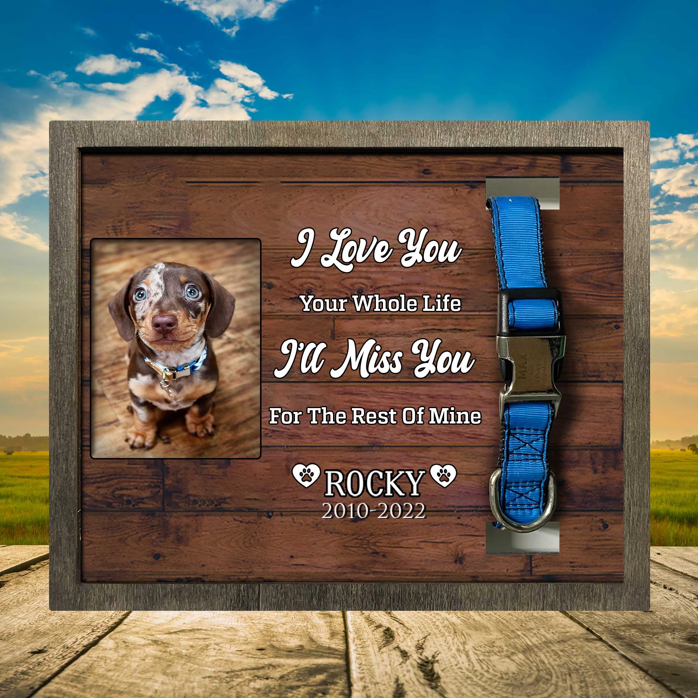 Customized A Photo Lost Of Dachshund, Dog Sympathy Photo Gift, Cat Remembrance, Animal Condolence