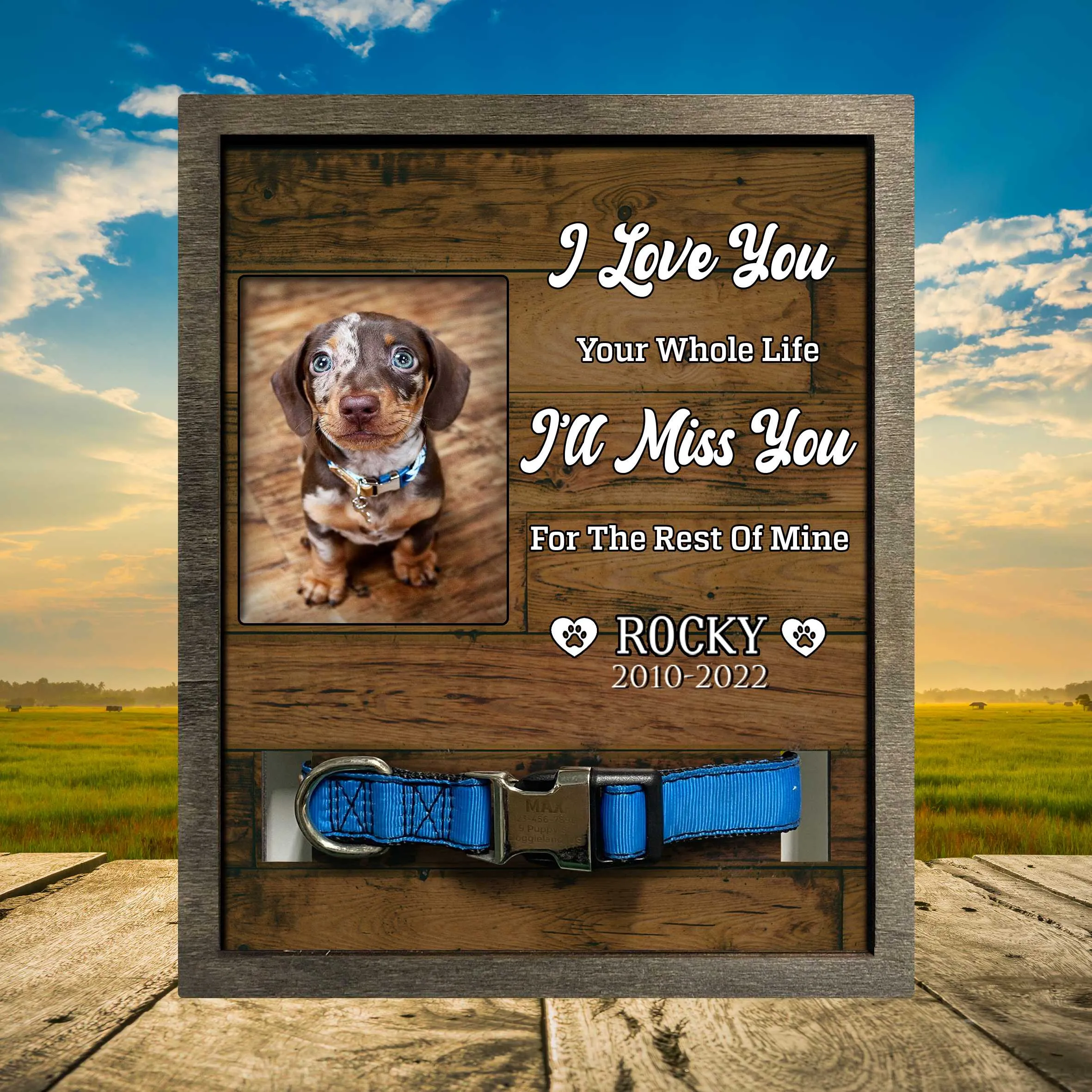 Customized A Photo Lost Of Dachshund, Dog Sympathy Photo Gift, Cat Remembrance, Animal Condolence