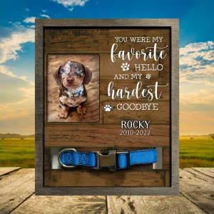 Customized A Photo Lost Of Dachshund, Dog Sympathy Photo Gift, Cat Remembrance, Animal Condolence