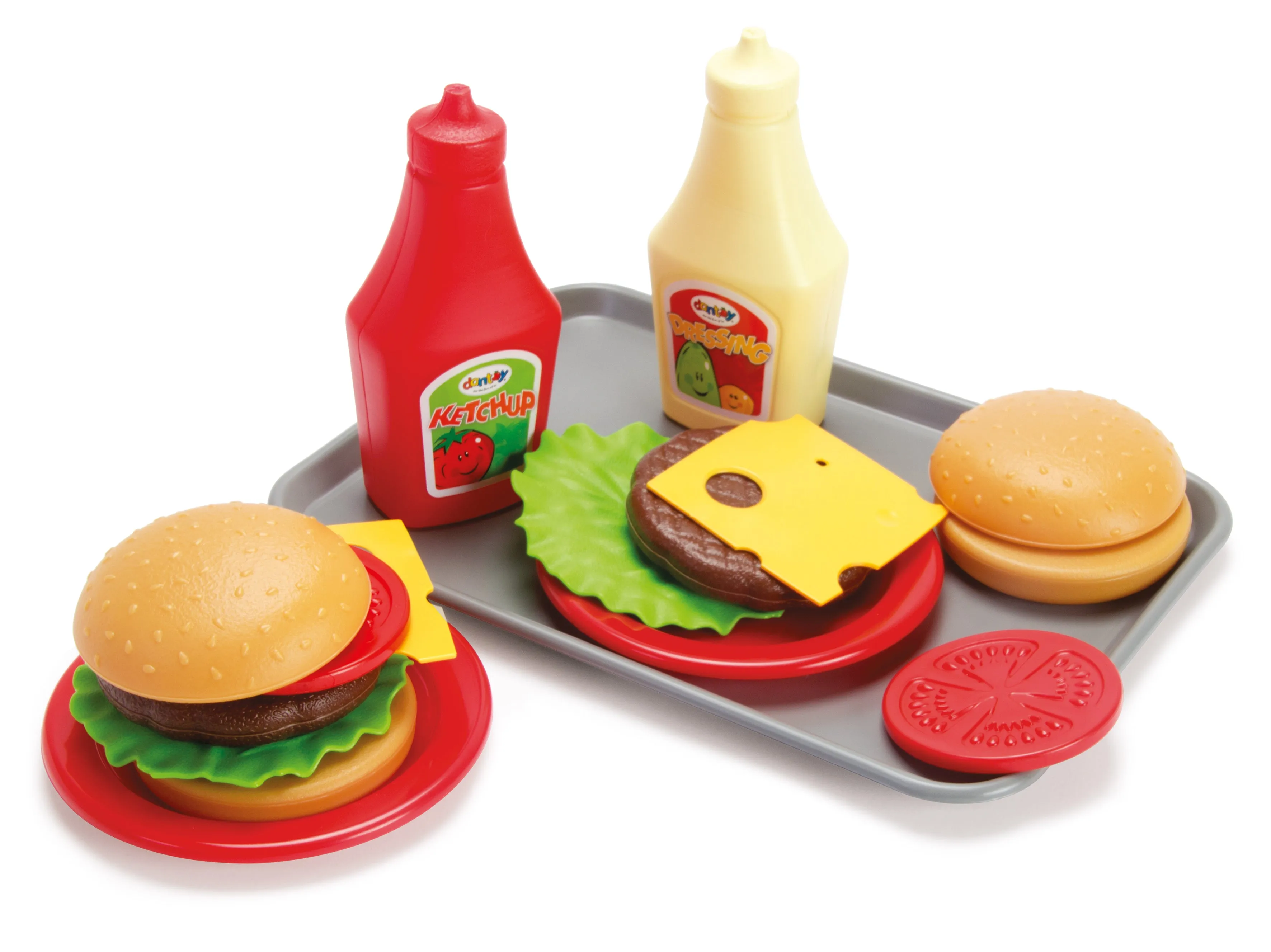 Dantoy Burger Set on Tray 17 pcs