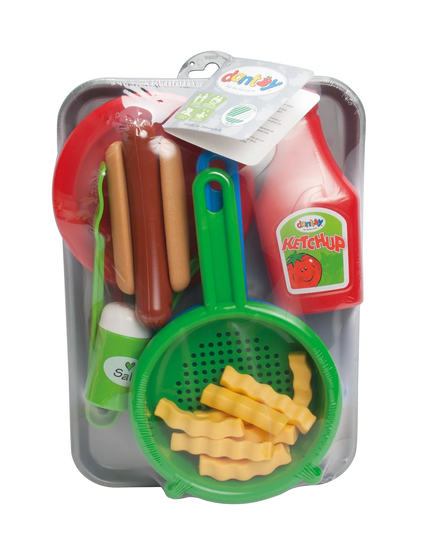 Dantoy Hotdog & Fries Set on Tray 22 pcs