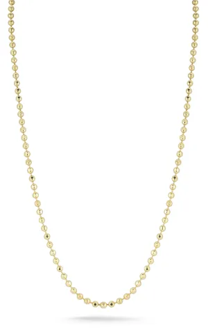 Diamond Cut Ball Chain Necklace