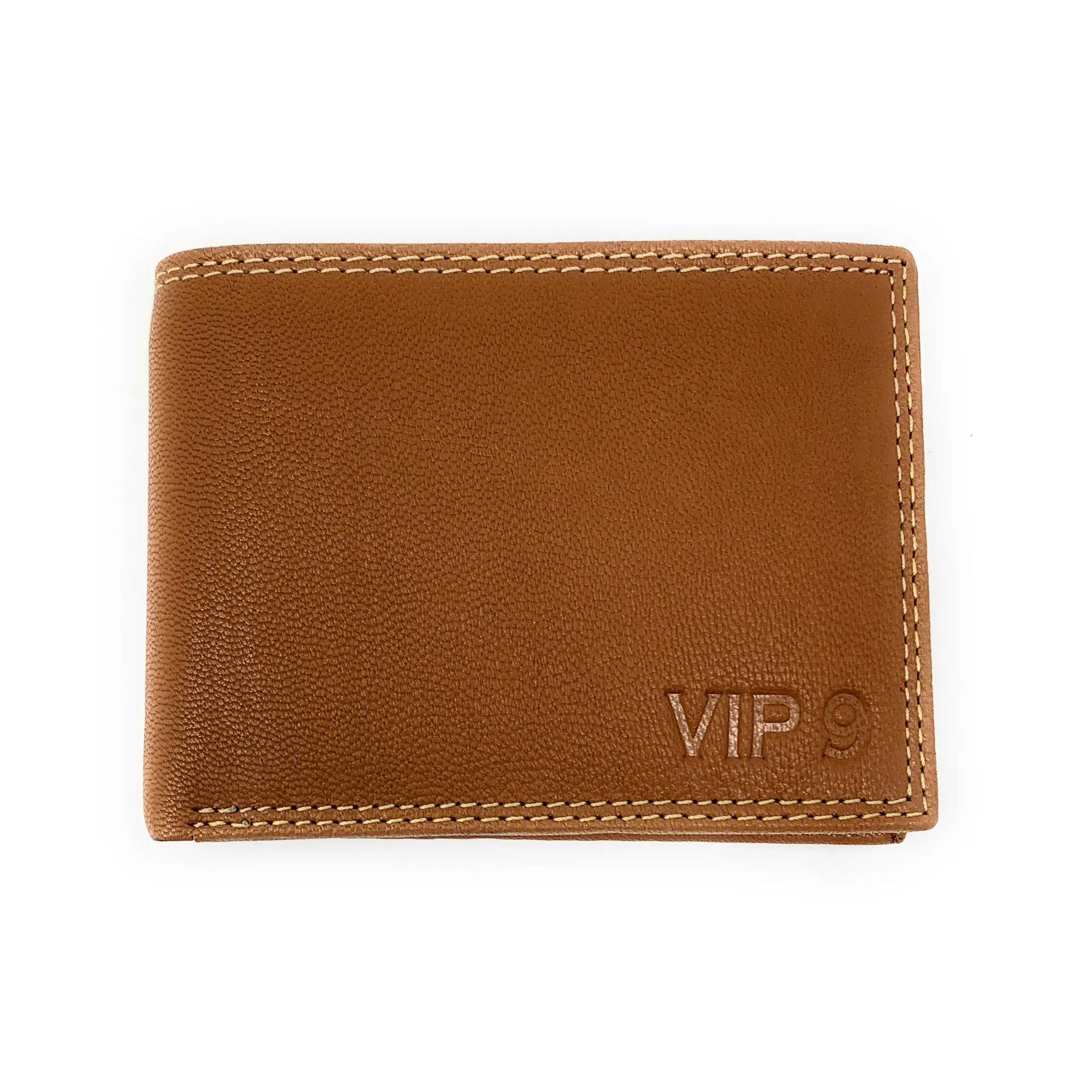 Empire Cove VIP Classic Genuine Leather Slim Bifold Wallets Inside Flip Up ID