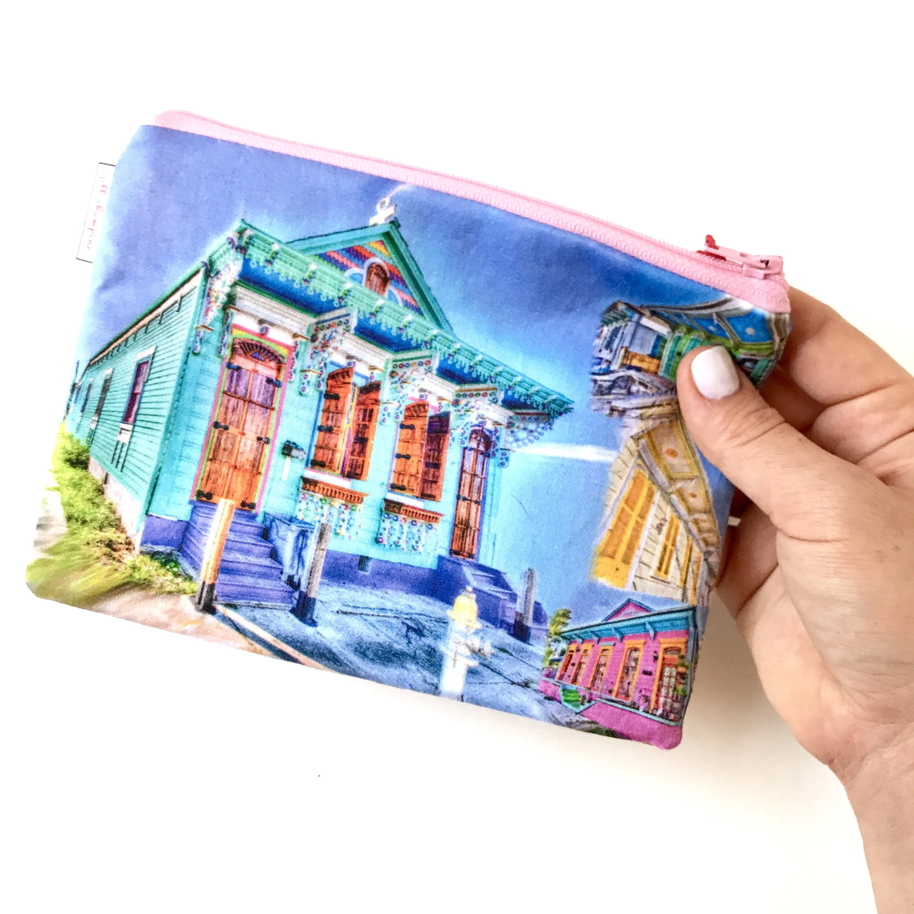 Fabric Zipper Bag: Shotgun House