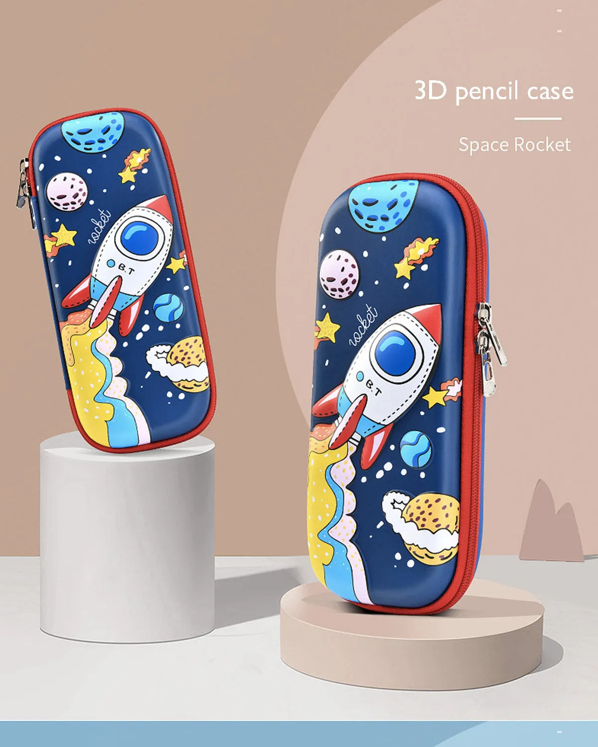 Fancydresswale Pencil Box 3D Pencil Pouch and Stationery Set Large Capacity for Boys and Girls (Space Panda)