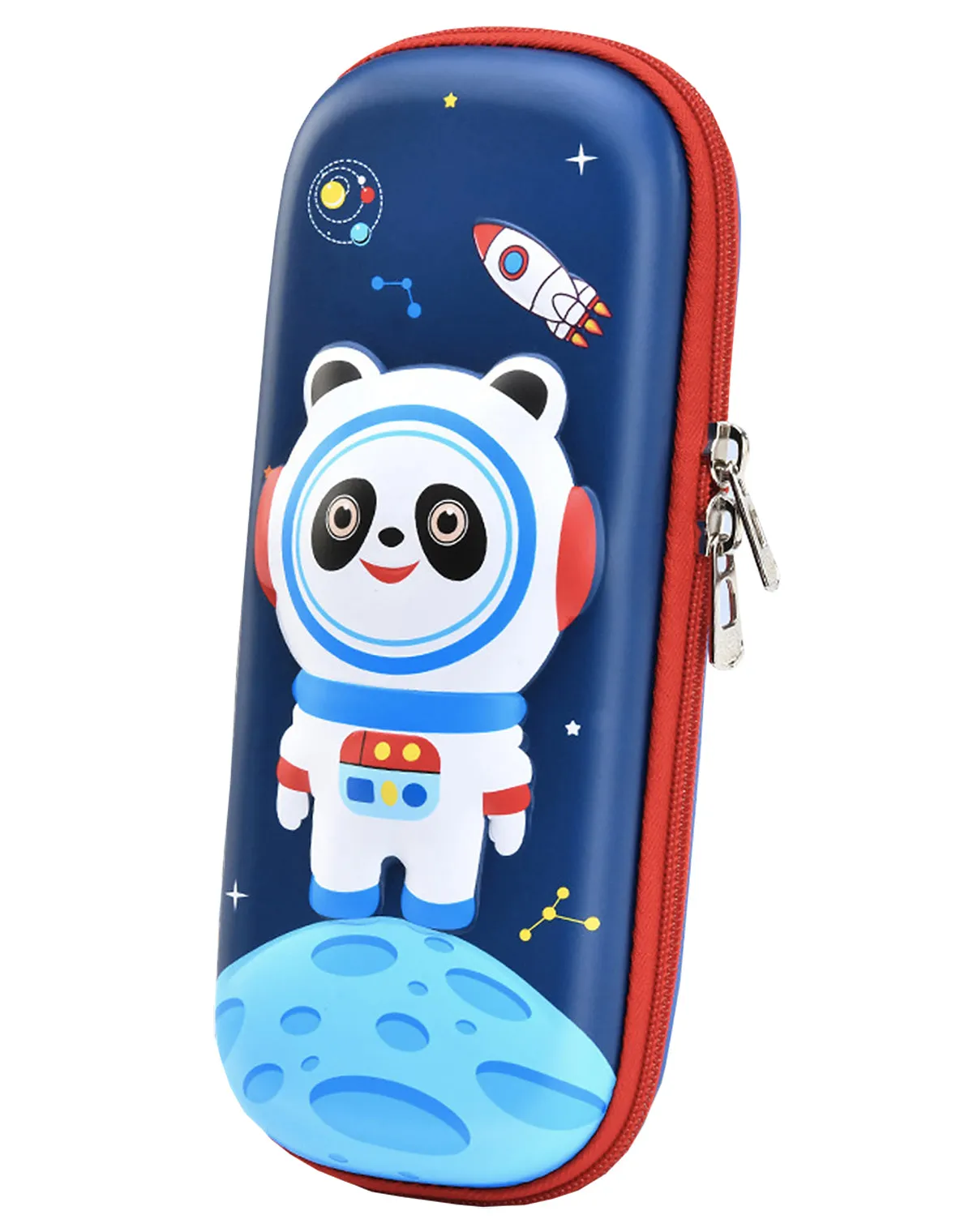 Fancydresswale Pencil Box 3D Pencil Pouch and Stationery Set Large Capacity for Boys and Girls (Space Panda)