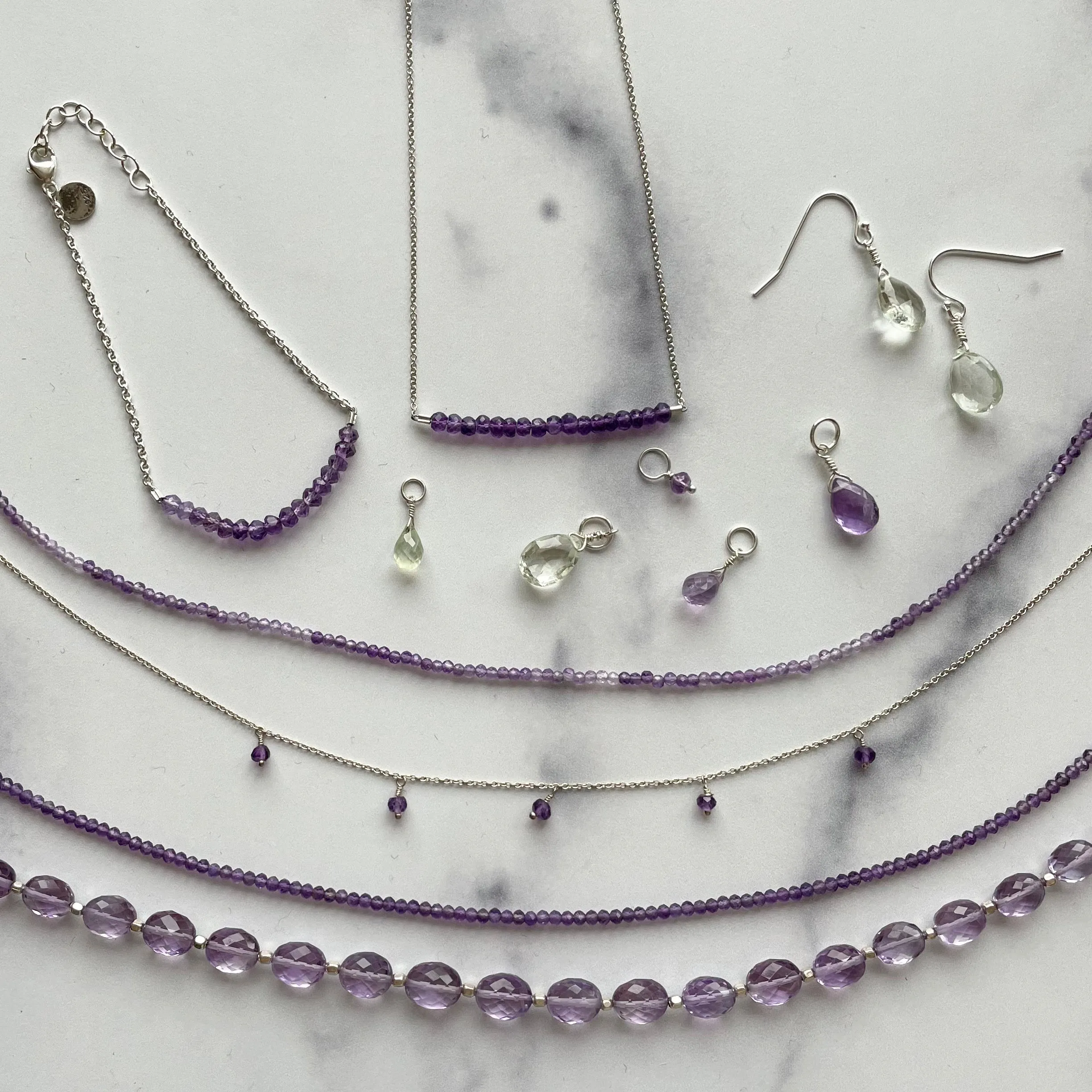 February Birthstone Necklaces