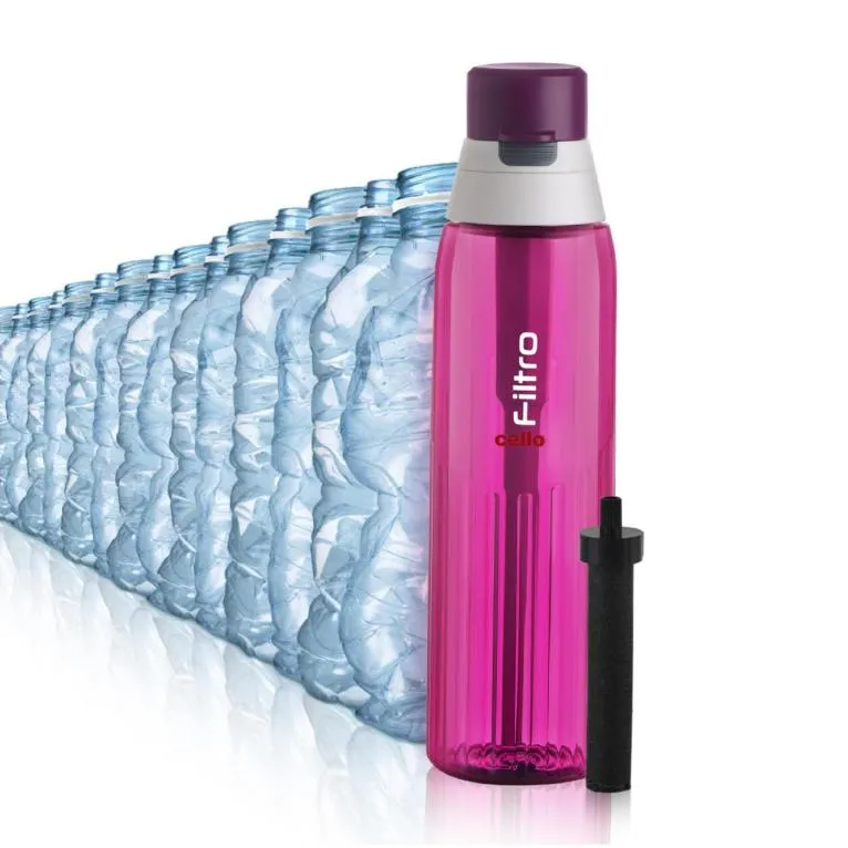 Filtro Water Bottle With Activated Carbon Filter, 1000ml