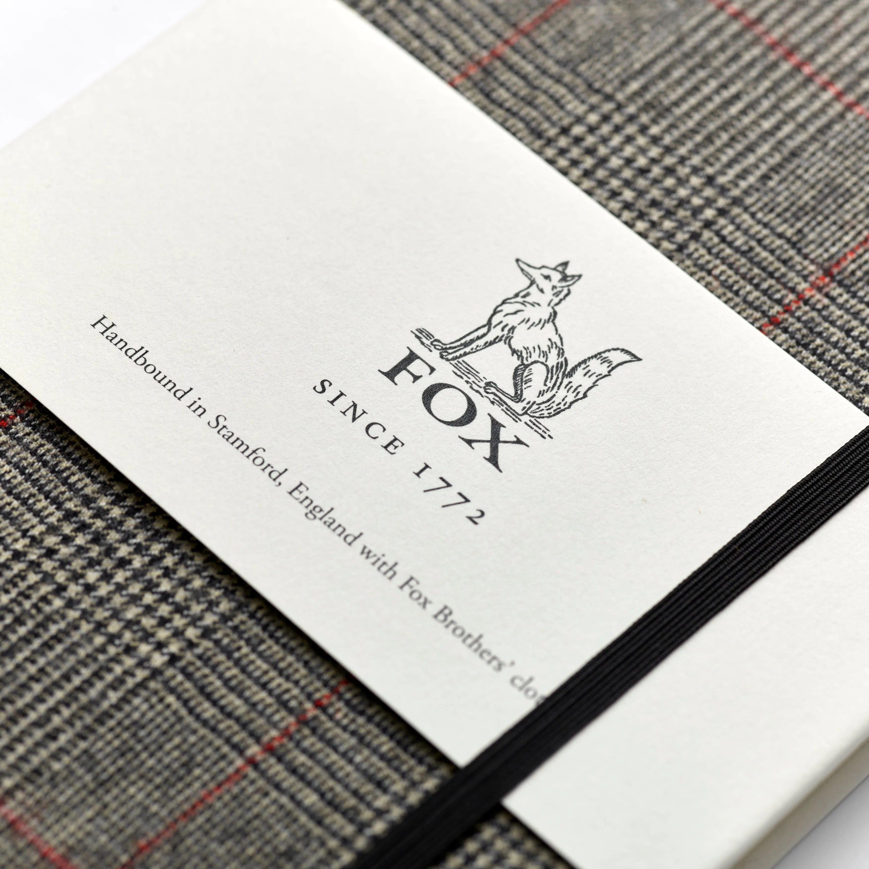 Fox Prince of Wales Check with Red Deco Pocket Notebook