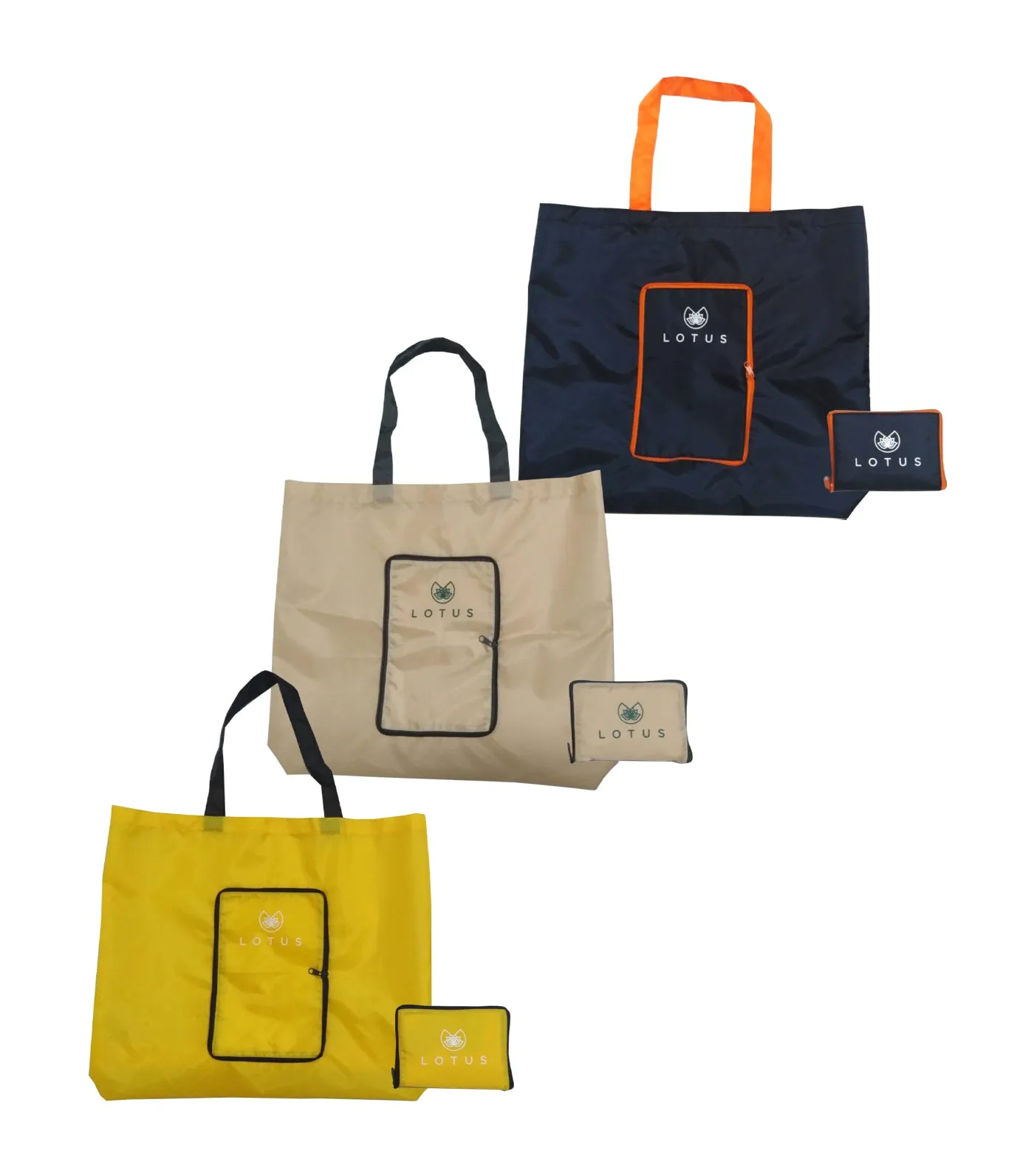 Free Out and About Foldable Bag Yellow and Green