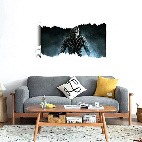 GADGETS WRAP Printed Wall Decal Sticker Scratched Paper Style Wall Decal (90cm x 50cm) - dawnguard