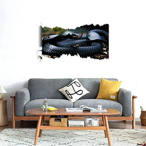 GADGETS WRAP Printed Wall Decal Sticker Scratched Paper Style Wall Decal (90cm x 50cm) - Mamba