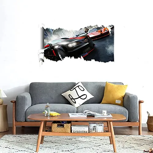 GADGETS WRAP Printed Wall Decal Sticker Scratched Paper Style Wall Decal (90cm x 50cm) - Ridge Racer