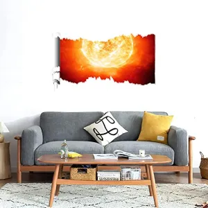 GADGETS WRAP Printed Wall Decal Sticker Scratched Paper Style Wall Decal (90cm x 50cm) - Sun Flares