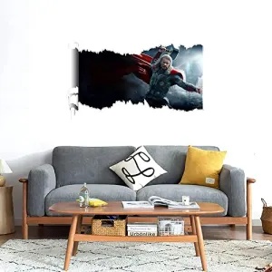 GADGETS WRAP Printed Wall Decal Sticker Scratched Paper Style Wall Decal (90cm x 50cm) - Thor Ragnarok 2