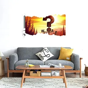 GADGETS WRAP Printed Wall Decal Sticker Scratched Paper Style Wall Decal (90cm x 50cm) - What