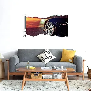 GADGETS WRAP Printed Wall Decal Sticker Scratched Paper Style Wall Decal (90cm x 50cm) - White Alloys