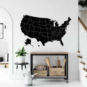 GADGETS WRAP Vinyl Large USA Map Wall Sticker Vinyl