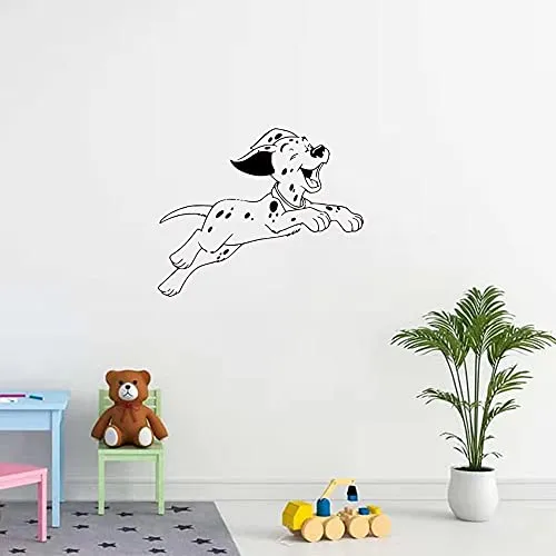 GADGETS WRAP Wall Decal Vinyl Sticker Wall Decoration - Dalmatian Wall Dog Art Cartoon Decal Vinyl Sticker