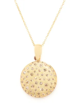 Garavelli Dune 18KYG Diamond Disc Pendant Necklace