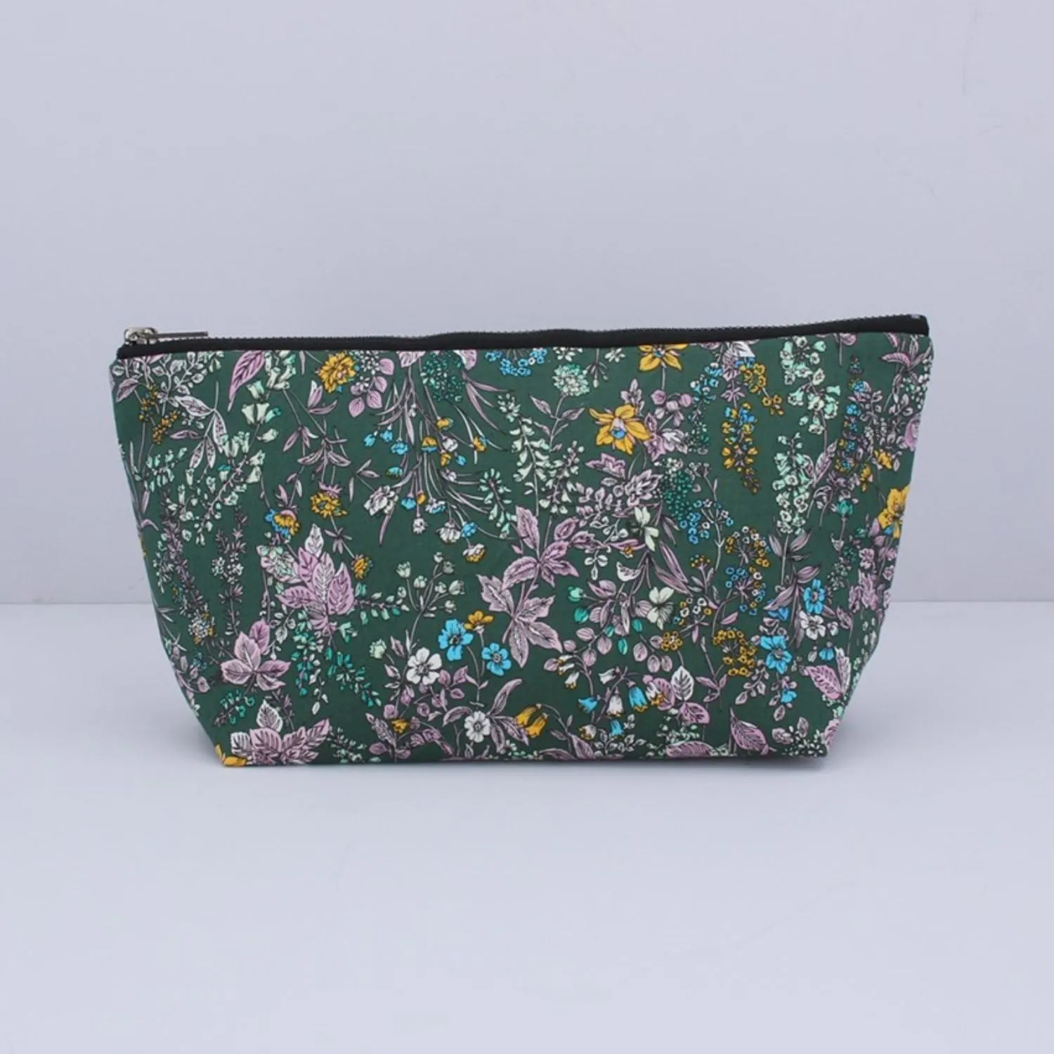 Gisela Graham 23cm Green Vintage Floral Cosmetic Pouch