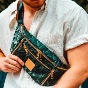 Green Camo Sling Bag