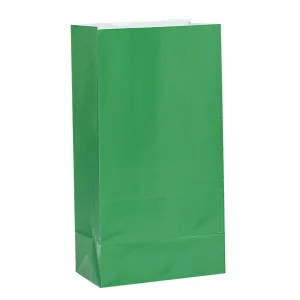 Green Paper Sweet Bags - 12pk